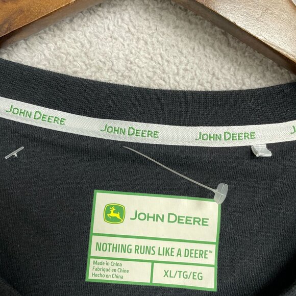NEW John Deere Men's XL Black T-Shirt Cotton Tee - Picture 4 of 9